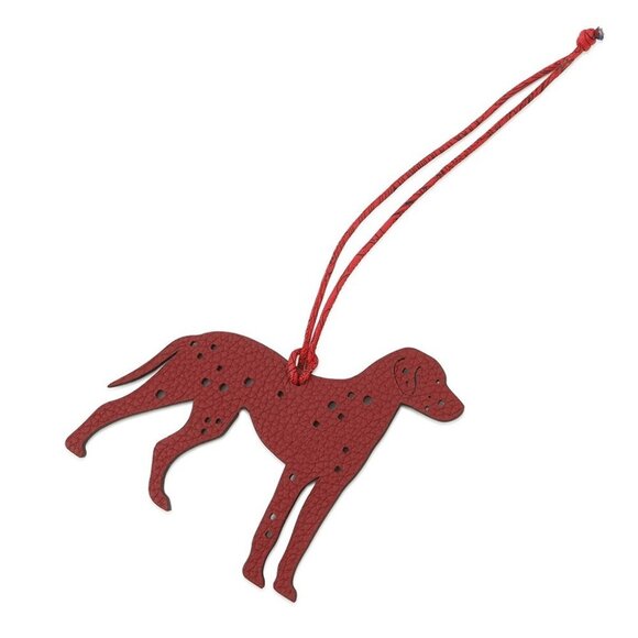 HERMES Petit H Dalmatien Epsom/Togo Leather/Silk Gris Mouette/Rouge Casaque - Picture 3 of 8